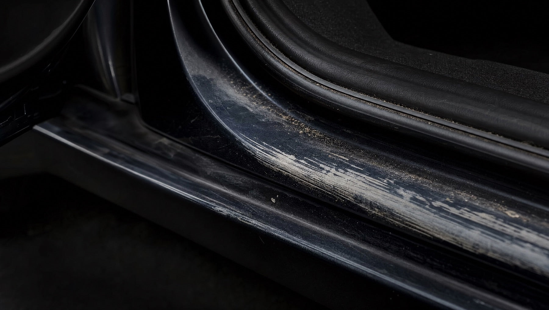 Every time you get in, your shoes are grinding the paint off your sills.